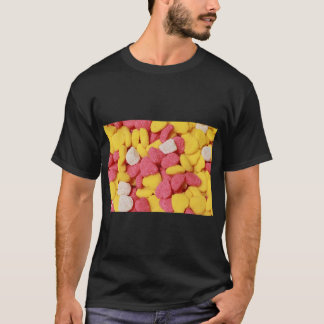 Utmärkt Rosa &amp_ Gult Candy T Shirt