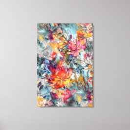 Utmärkt Rosa och Blommigt av skalbar Abstrakt för Canvastryck