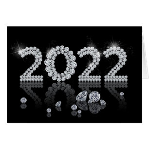 Utmärkta diamanter - lyxår 2022 hälsningskort
