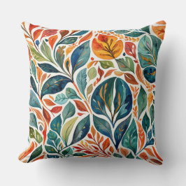 Utmärkta Färg Abstrakt Löv Kudde