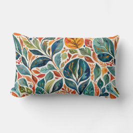 Utmärkta Färg Abstrakt Löv Lumbarkudde