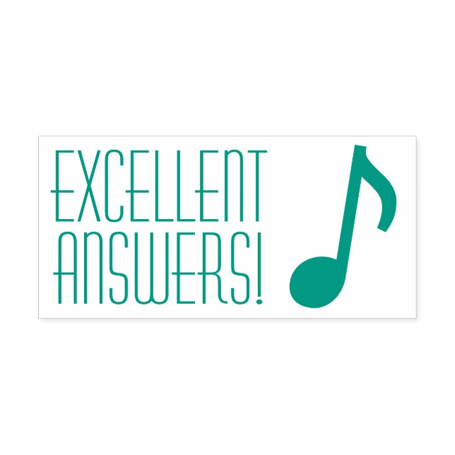 "UTMÄRKTA SVAR!" Lärare Rubber Frimärke Självfärgande Stämpel (Design)