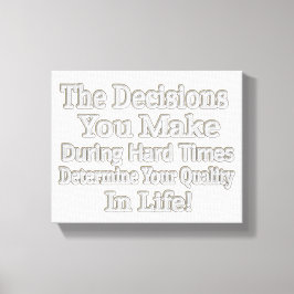 Utmatningsdesign " Din livskvalitet!" Köp Canvastryck