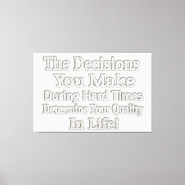 Utmatningsdesign " Din livskvalitet!" Köp Canvastryck