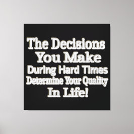 Utmatningsdesign " Din livskvalitet!" Köp Canvastryck