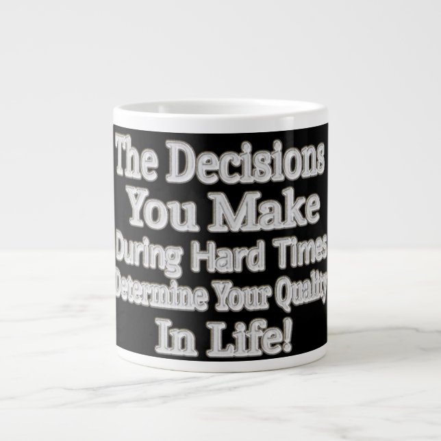 Utmatningsdesign " Din livskvalitet!" Köp Jumbo Mugg (Framsidan)