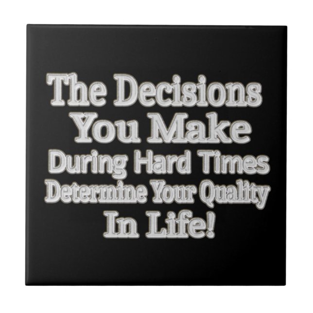 Utmatningsdesign " Din livskvalitet!" Köp Kakelplatta (Framsidan)