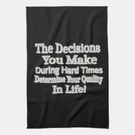 Utmatningsdesign " Din livskvalitet!" Köp Kökshandduk