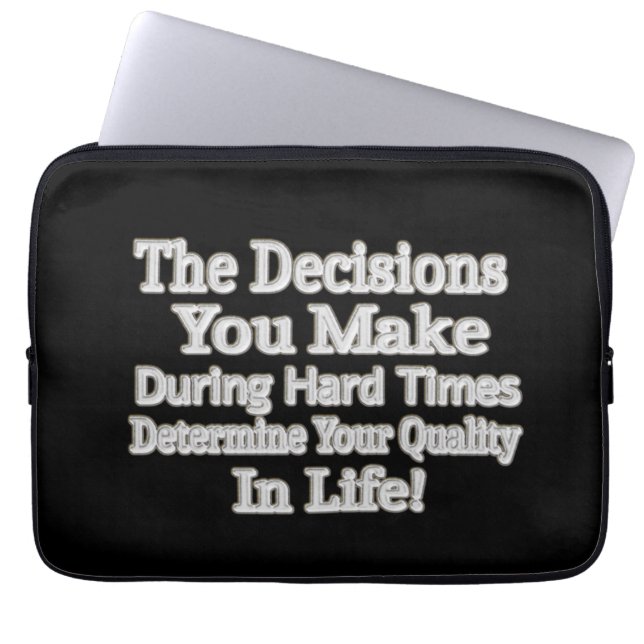 Utmatningsdesign " Din livskvalitet!" Köp Laptop Fodral (Framsidan)