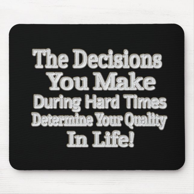 Utmatningsdesign " Din livskvalitet!" Köp Musmatta (Framsidan)