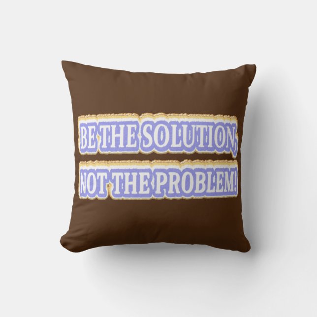 Utmatningsdesign för Cute Artwork om "BE THE SOLUT Kudde (Framsida)