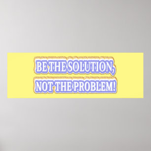 Utmatningsdesign för Cute Artwork om "BE THE SOLUT Poster