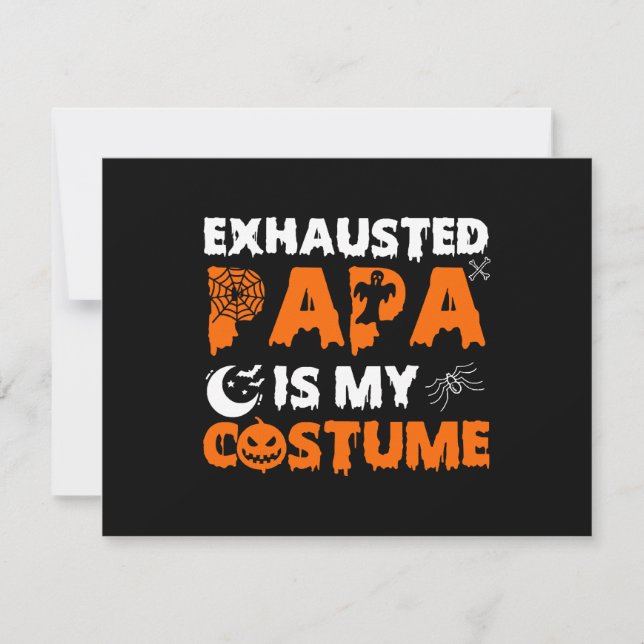 utmattad pappa är min kostym  julkort (Framsida)