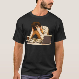 Utmattning i dagligt liv Digital överbelastning Gr T Shirt