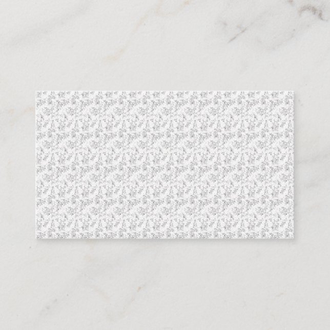 Utnämningskort | Elegant blommig mönsterdesign Tidsbeställning Kort (Framsida)