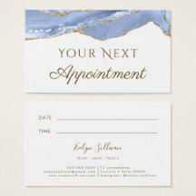 Utnämningskort för Cornros Blue Agate