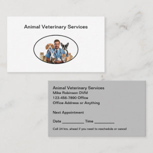 Utnämningskort för veterinär Doktor Visitkort