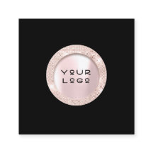 Utnämningskort Ro Eyelash Logotyp Black White