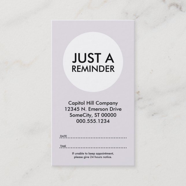 utnämnt väg-avtalskort tidsbeställning kort (Framsida)