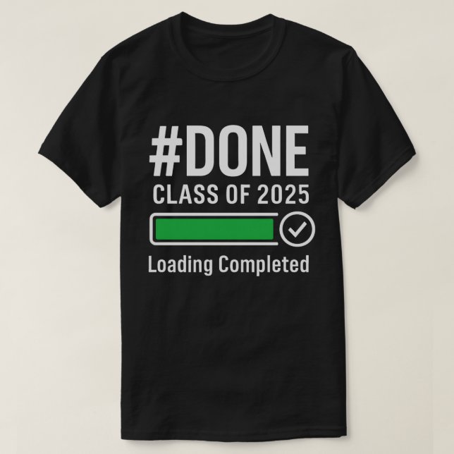 #UTNYTTJAT Klass av 2025 Studenten Shirt - Läser i T (Design framsida)