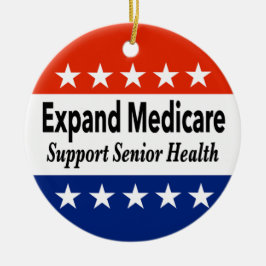 Utöka medicinen till stöd för äldre hälsa julgransprydnad keramik