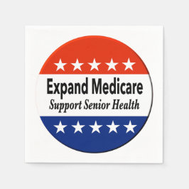 Utöka medicinen till stöd för äldre hälsa pappersservett