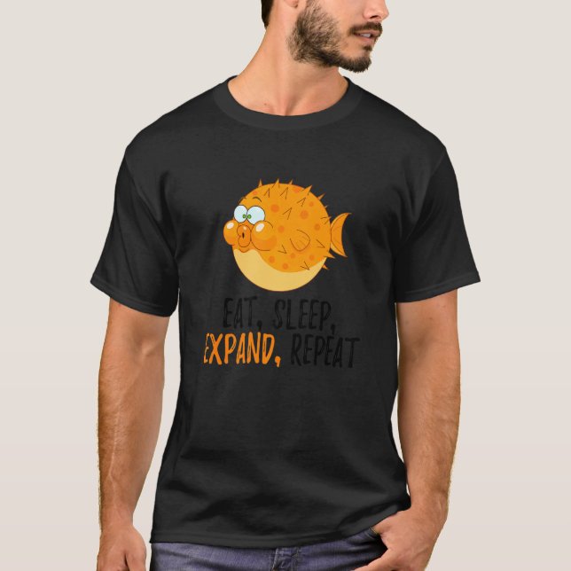 Utöka viloläget Upprepa blåfenad fisk fisk 2 T Shirt (Framsida)