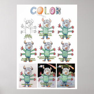 Utökad färgning Poster