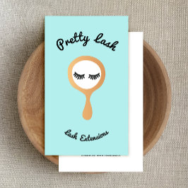 Utökning av lash-utslag i Spegel Visitkort