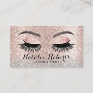 Utökningar av salon Eyelash Ro Guld Visitkort