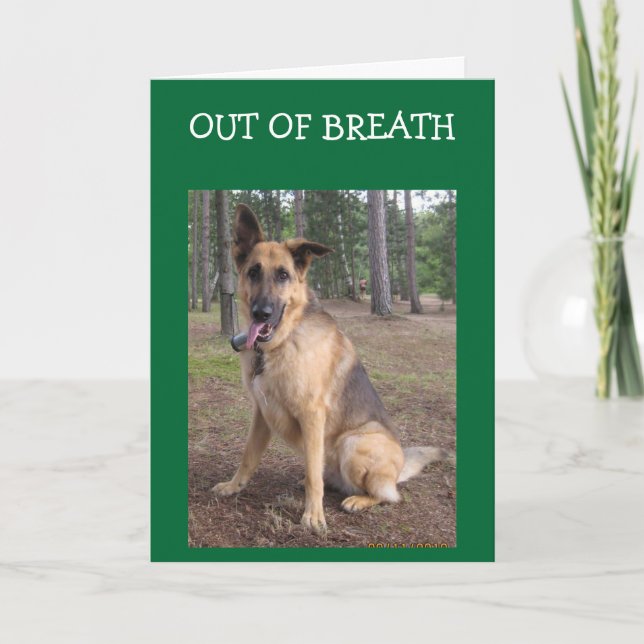 UTOM BREATH=40 BIRTHDAY HUMOR KORT (Framsida)