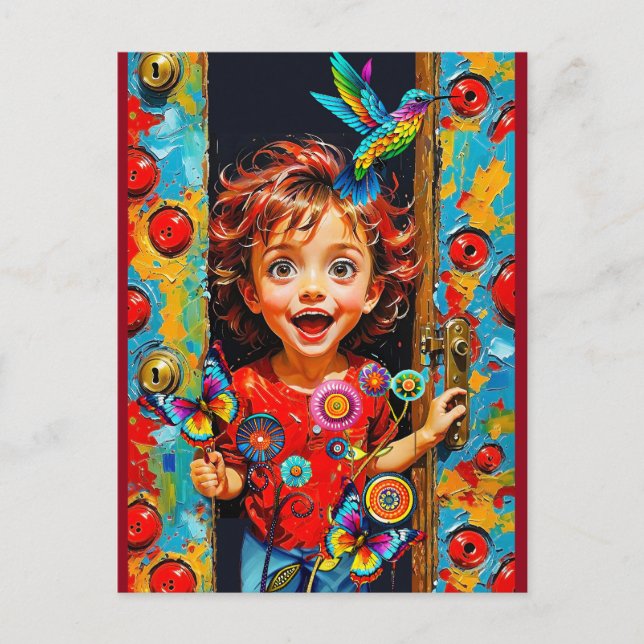 Utom för en ny dag vykort (Framsida)