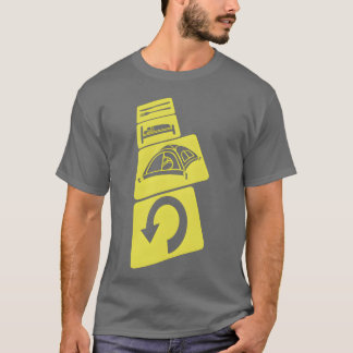Utomhus camping daglig upprepning pojke t shirt