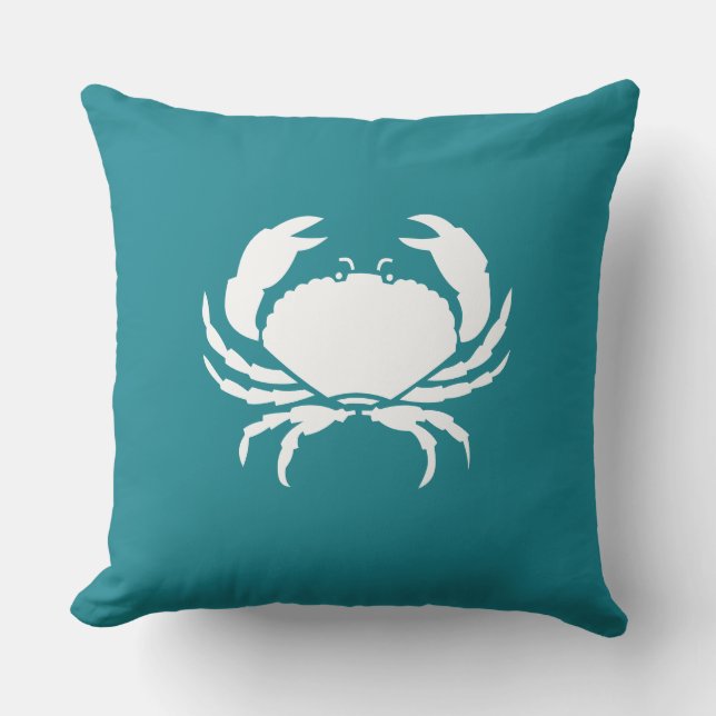 Utomhus CRAB/havets havsblå kudde (Framsida)