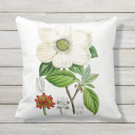 Utomhus- dekorativ kudde 16x16 för Dogwoodblomma