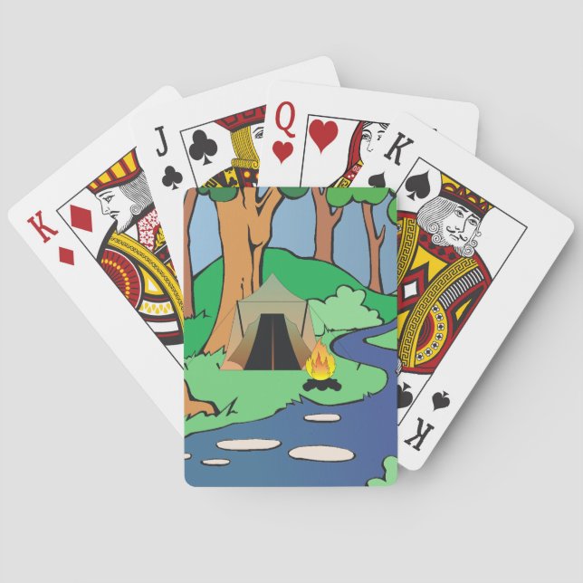 Utomhus destinerad UTSLAGSPLATS Kortlek (Baksidan)