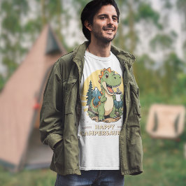 Utomhus Dinosaur Camper Saurus Funny Camping T Shirt
