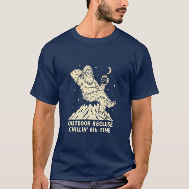Utomhus-efterhängsen T Shirt (Framsida)
