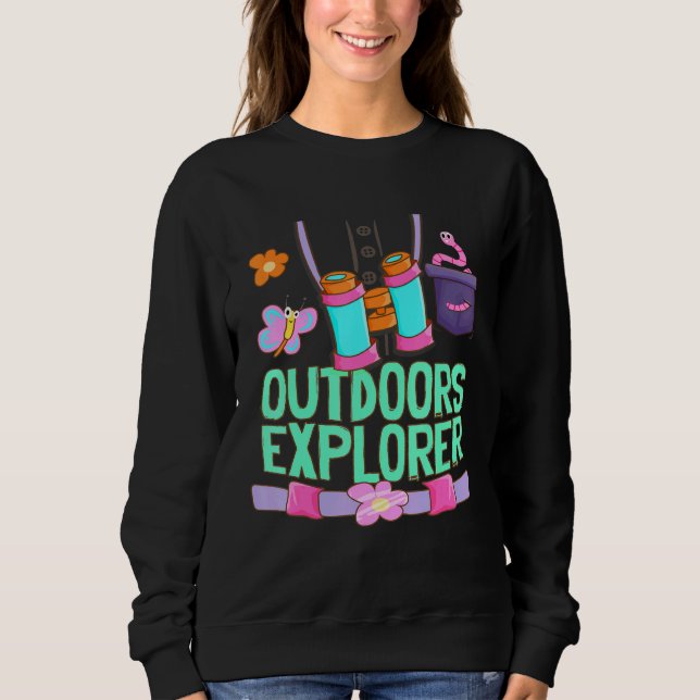 Utomhus Explorer Zookeeper Kryp Flowers Safari Gi T Shirt (Framsida)