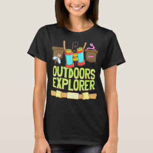 Utomhus Explorer Zookeeper Vest Kryp Binoculars S T Shirt