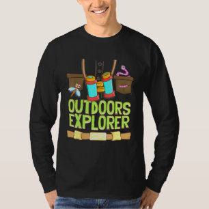 Utomhus Explorer Zookeeper Vest Kryp Binoculars S T Shirt
