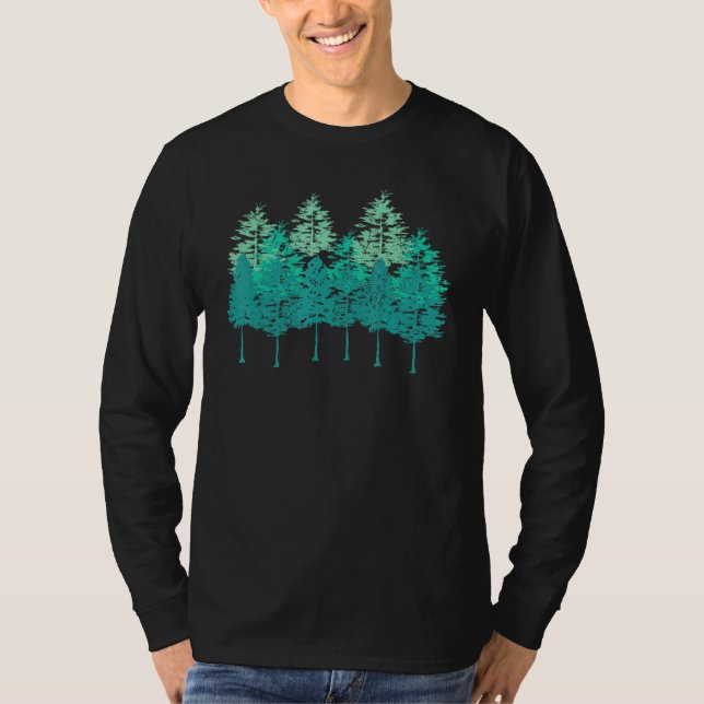 Utomhus Forest Träd Wildlife Natature Forest T Shirt (Framsida)