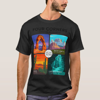 Utomhus Four Corners National Monument National T Shirt