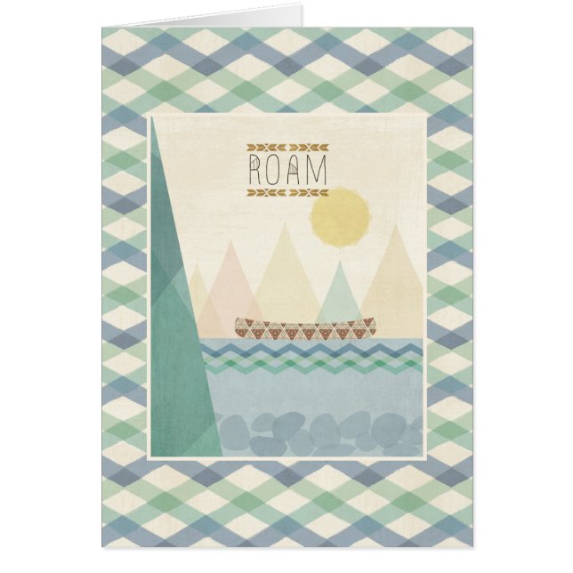 Utomhus- Geo II | strövar omkring Hälsningskort (Framsidan)