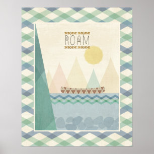 Utomhus- Geo II strövar omkring Poster