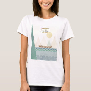 Utomhus- Geo II   strövar omkring Tee Shirt