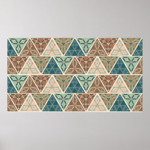 Utomhus- Geo kliver det geometriska mönster Poster