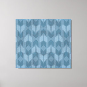 Utomhus- Geo kliver mönster för den   blåttpile Canvastryck