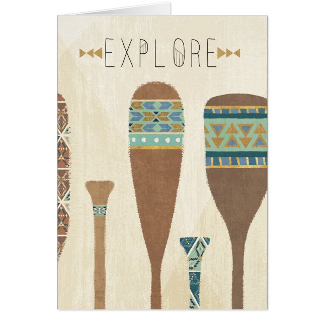 Utomhus- Geo VII | undersöker Hälsningskort (Framsidan)