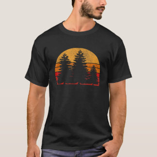 Utomhus Gräs Träd Sol, minimalistiskt naturreserva T Shirt